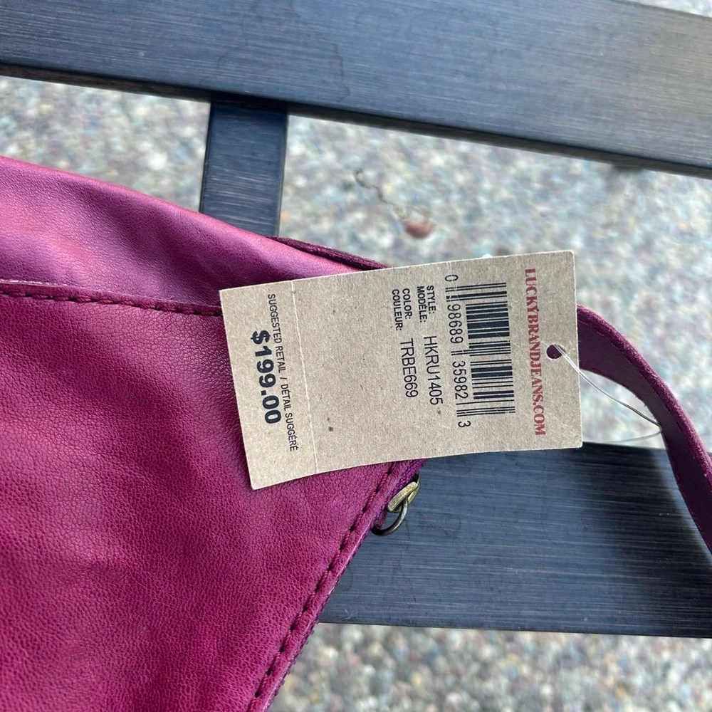 Lucky Brand Purple and Orange Floral Shoulder Bag - Picture 2 of 4